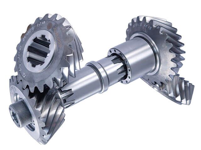 Cyclo-palloid double gear set