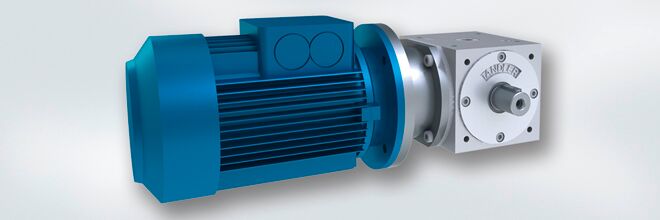Flange with motor