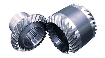 spiral-toothed gears