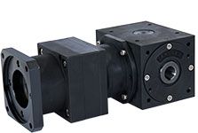 Planetary bevel gearbox with hollow shaft
