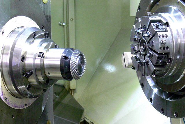 View into the machine
