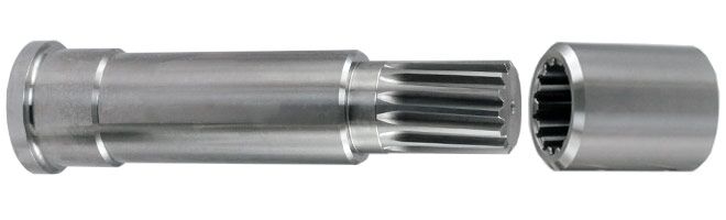 Spline shaft connection