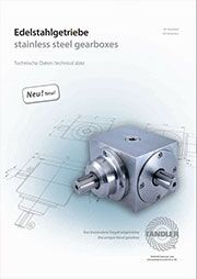 Stainless steel bevel catalogue TANDLER
